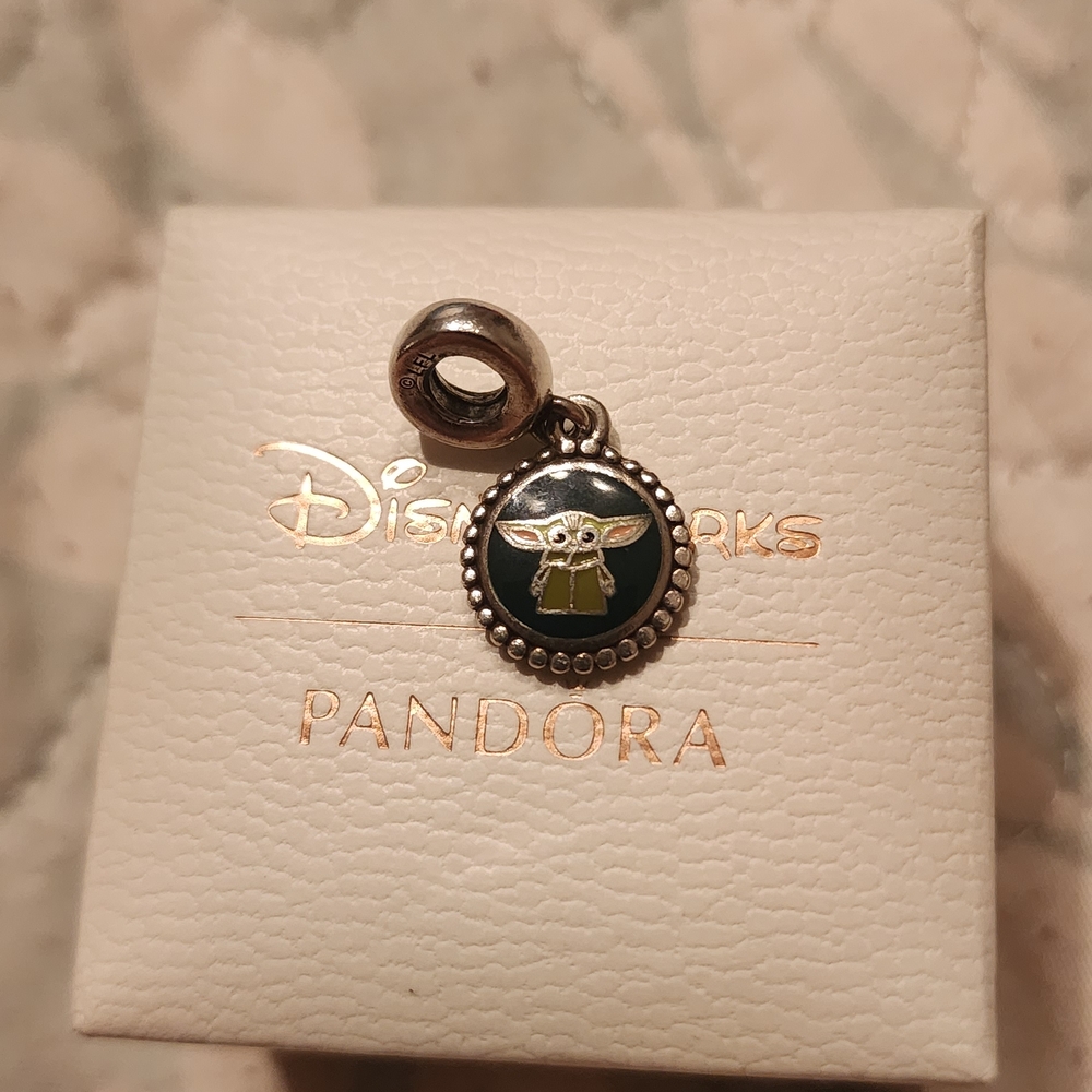 Pandora Green Enamel Charm Bracelet